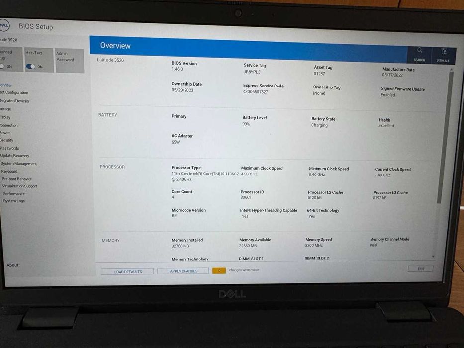 Dell Latitude 3520 32/512 GB 1332
