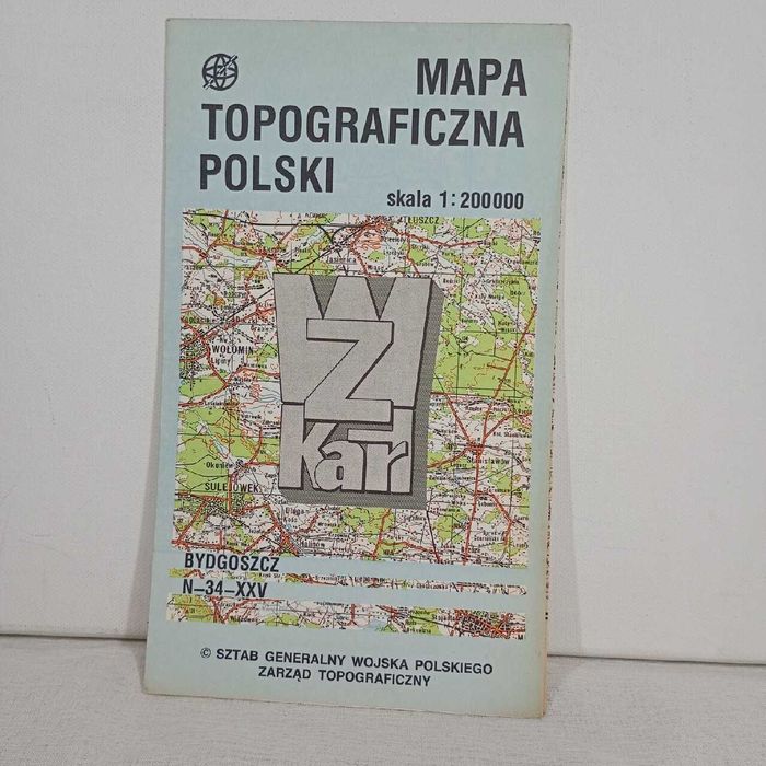 Mapa Topograficzna Polski N - 34 - XXV Bydgoszcz