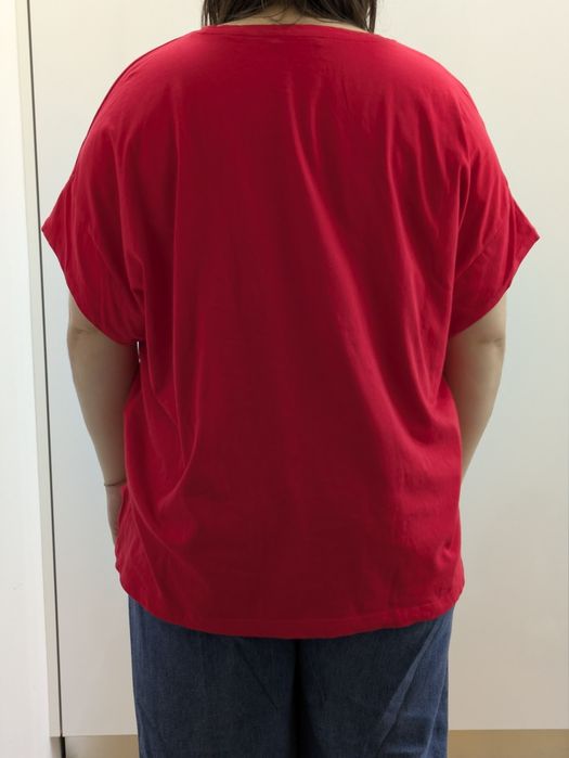 T-shirt Vermelha Zara Algodão XL