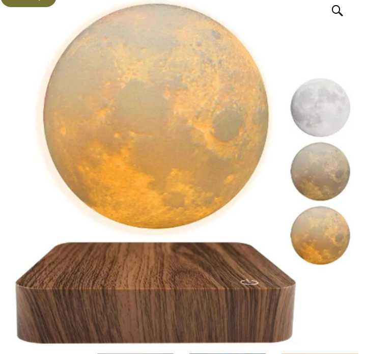 Lewitująca Lampa Księżyc 3D