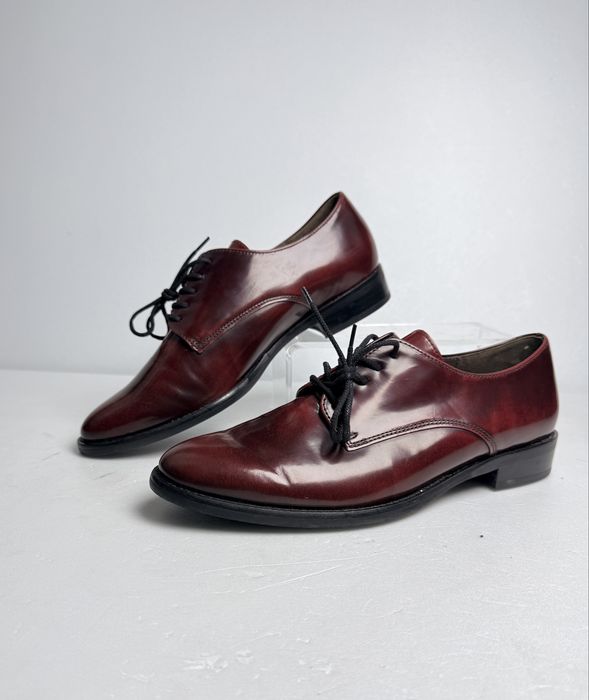 Oksfordki skórzane bordowe Gabor r.37,5  eleganckie klasyczne