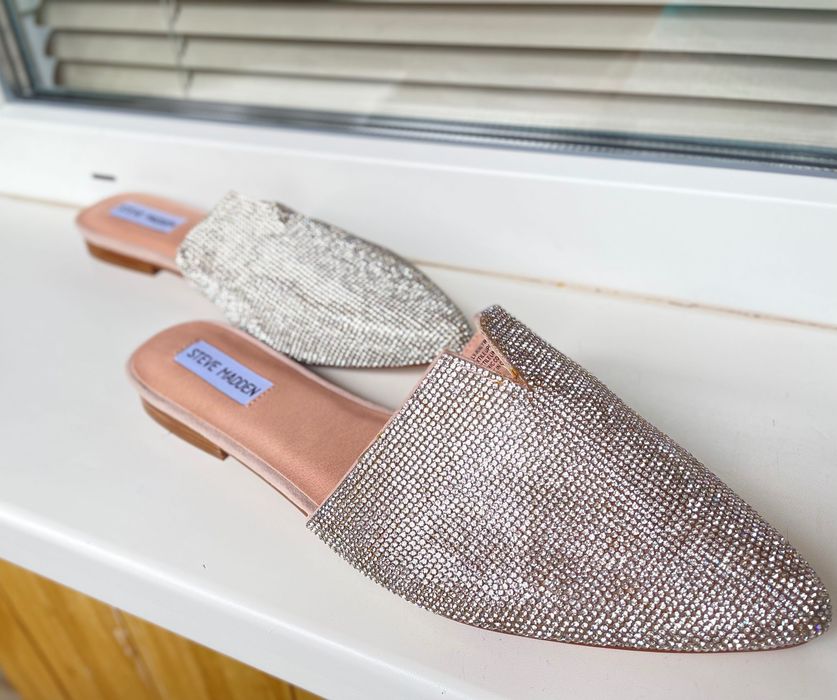 Нарядні мюлі сліпери Steve Madden в стразах нові з США 41,5 р.