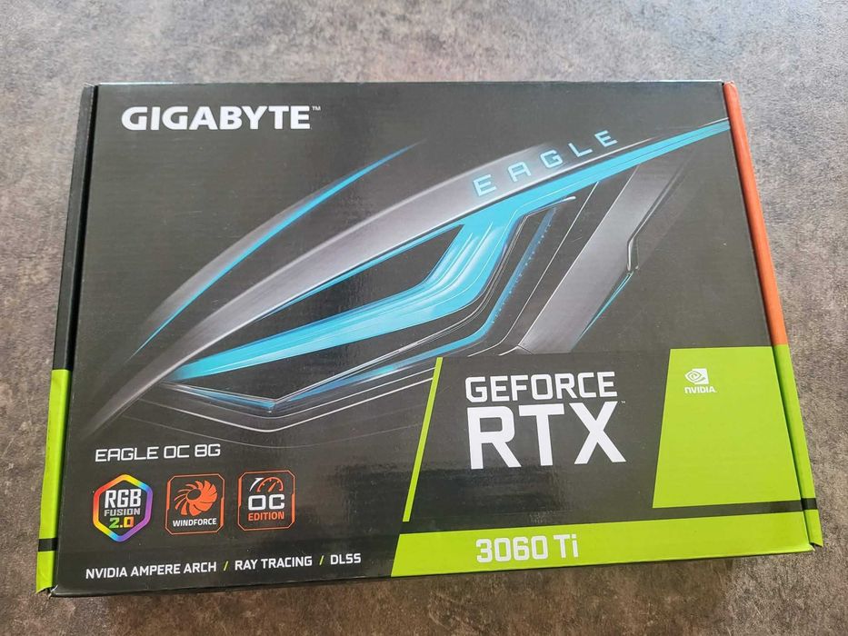 Karta graficzna Gigabyte RTX 3060ti Eagle OC 8GB  - stan bardzo dobry