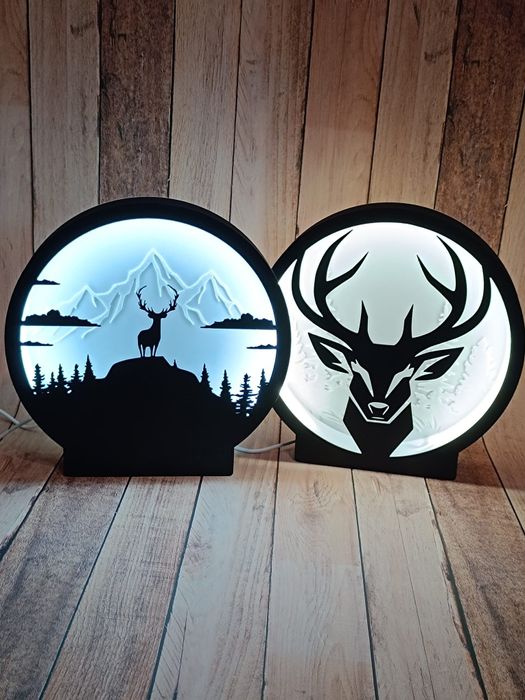 Lampa z druku 3D różne wzory - personalizacja