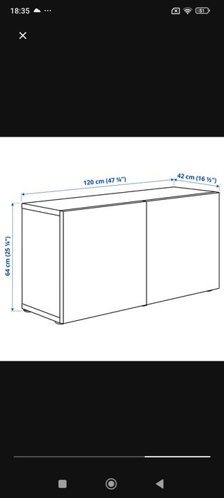 Zestaw szafek modułowych Ikea model Besta