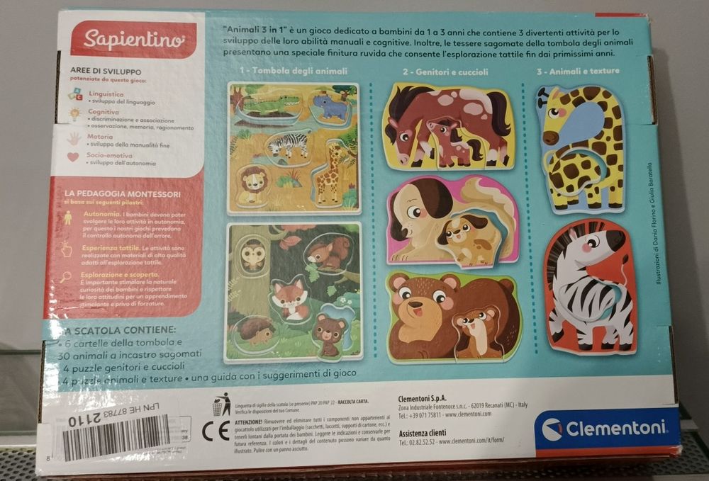 Animali 3 w 1 Clementoni