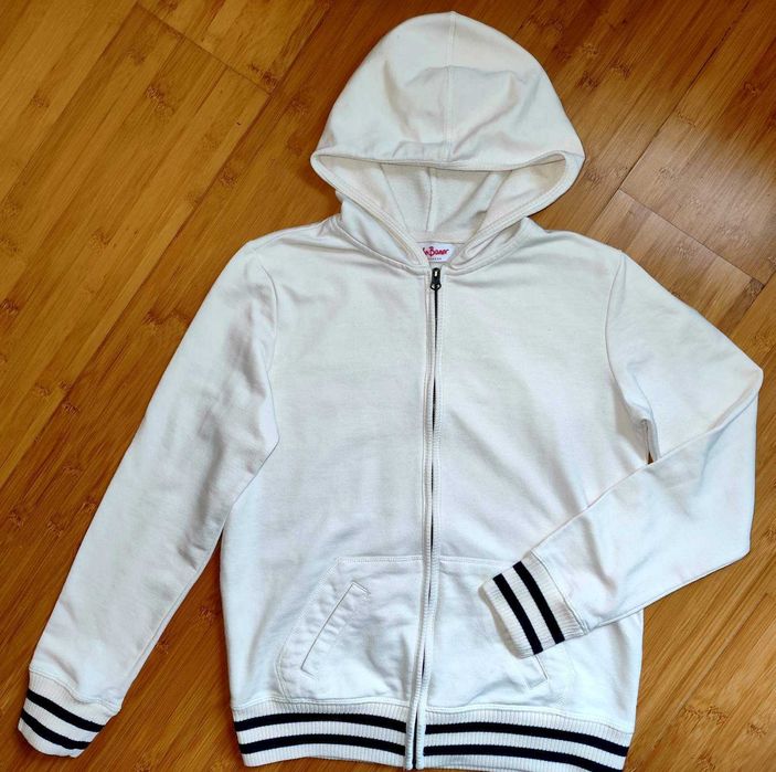 Худи, свитшот, толстовка молочного цвета. Кофта хлопок. 46-48