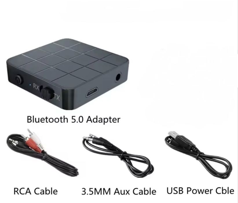 Блютуз приймач-передавач звуку,адаптер Bluetooth,музыка блютуз,RCA кабель,ресивер,трансмиттер
