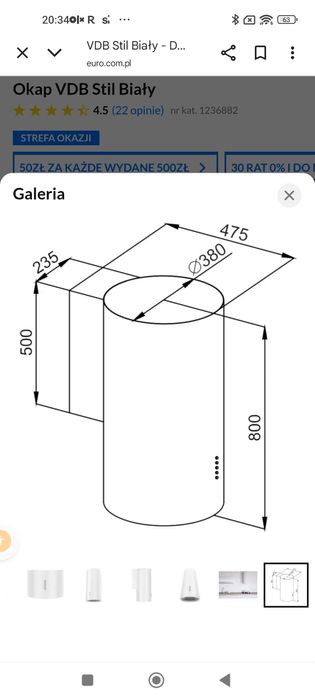 Okap VDB Stil Biały
Oceń w skali od 1 do 5





4.5
4.5 gwiazdek22 opi