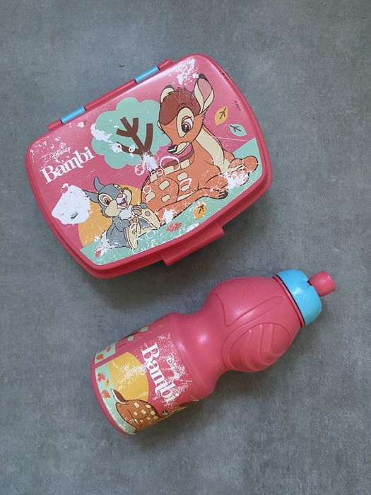 Bidon i sniadaniowka lunchbox Bambi