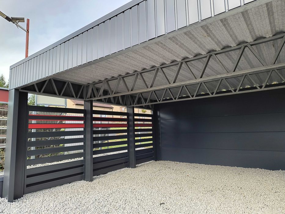 Wiata garażowa, CARPORT, garaż, konstrukcja na dowolny wymiar