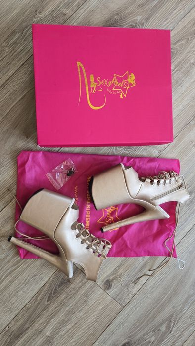 Sexy heels jak pleaser guiltee 40 39 nowe złote
