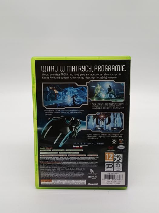 tron evolution xbox 360 pudełkowa