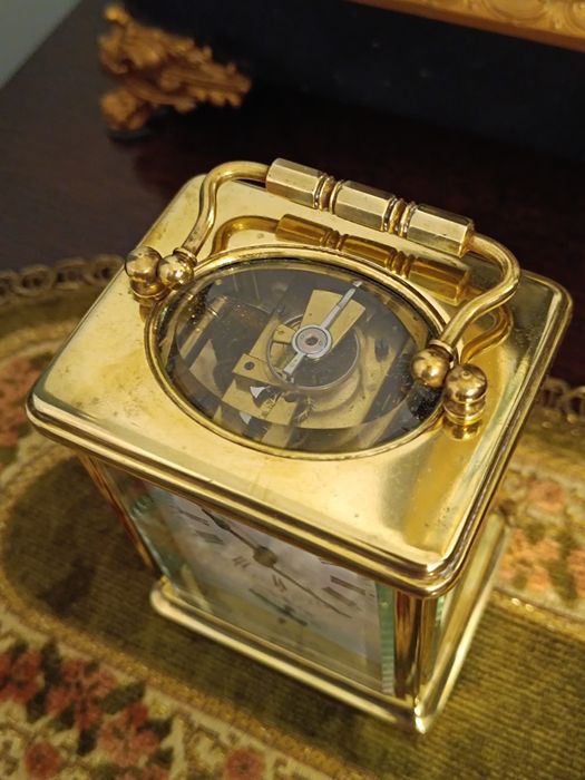 Francuski zegar powozowy, oficerski, kareciak.