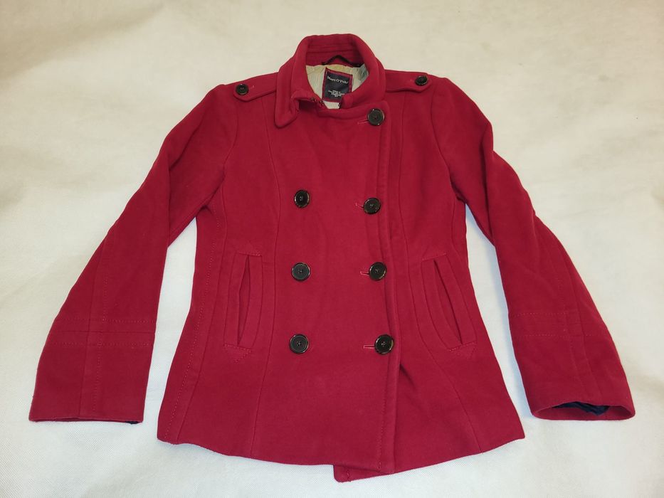 Marc O'Polo kurtka płaszczyk dwurzędowa wool cashmere wełna kaszmir cz