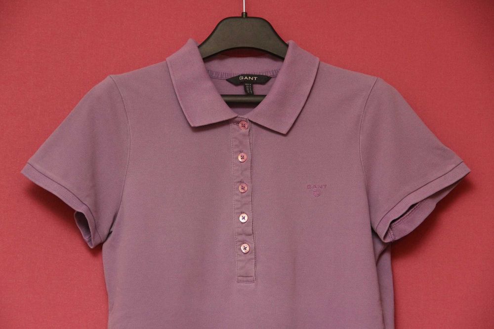 Gant рр S-M поло из хлопка отднотонное женское