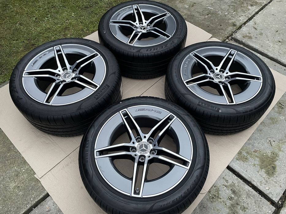 Диски Mercedes R19 AMG E klasse W214 різноширокі з літніми шинами