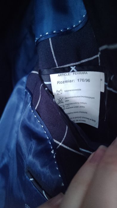 Garnitur - marynarka i spodnie Pawo ferrera, granatowy 176/96
