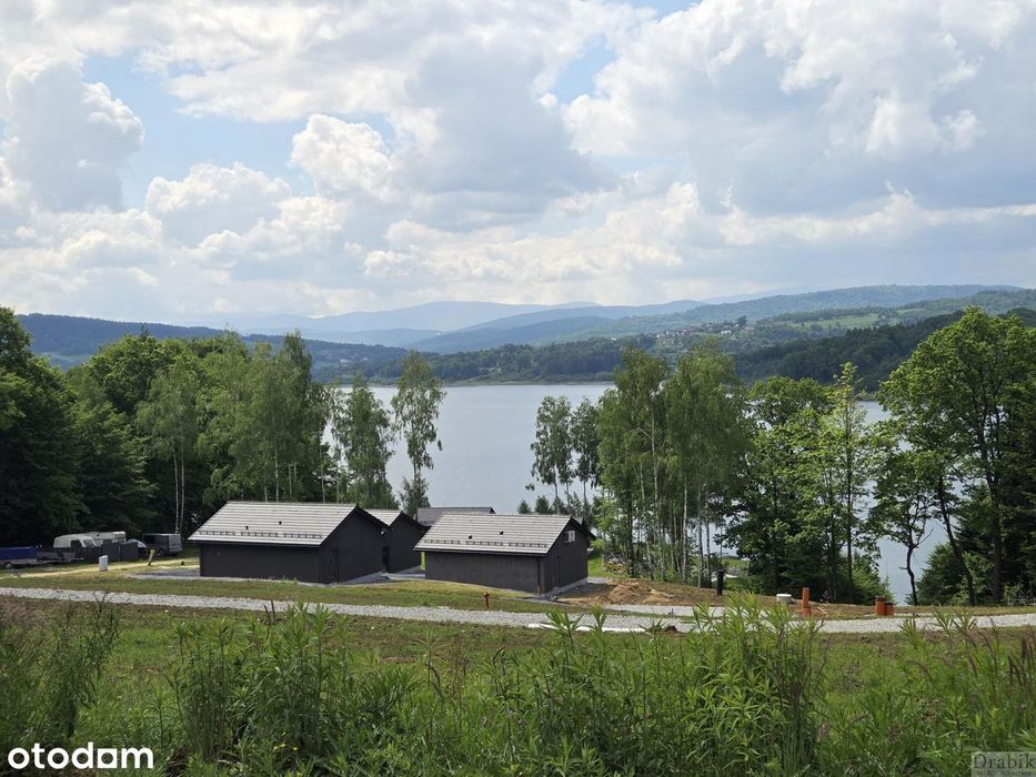Uzbrojone działki widok na Jezioro i Babią Górę  LAS