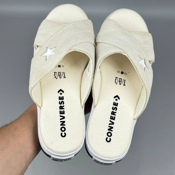 Тапки Converse One Star Sandal сандали конверс тапочк босоножки шлепки кроссовки кеди сланцы сандали замшевые конвера