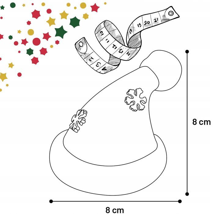 Świąteczna Zabawka dla Psa - Gumowa Piszcząca Czapka Mikołaja