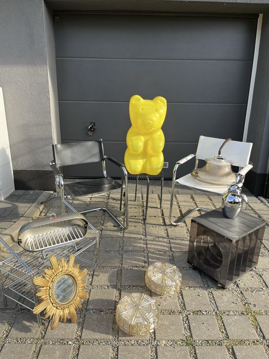 Krzeslo bauhaus czarne vintage