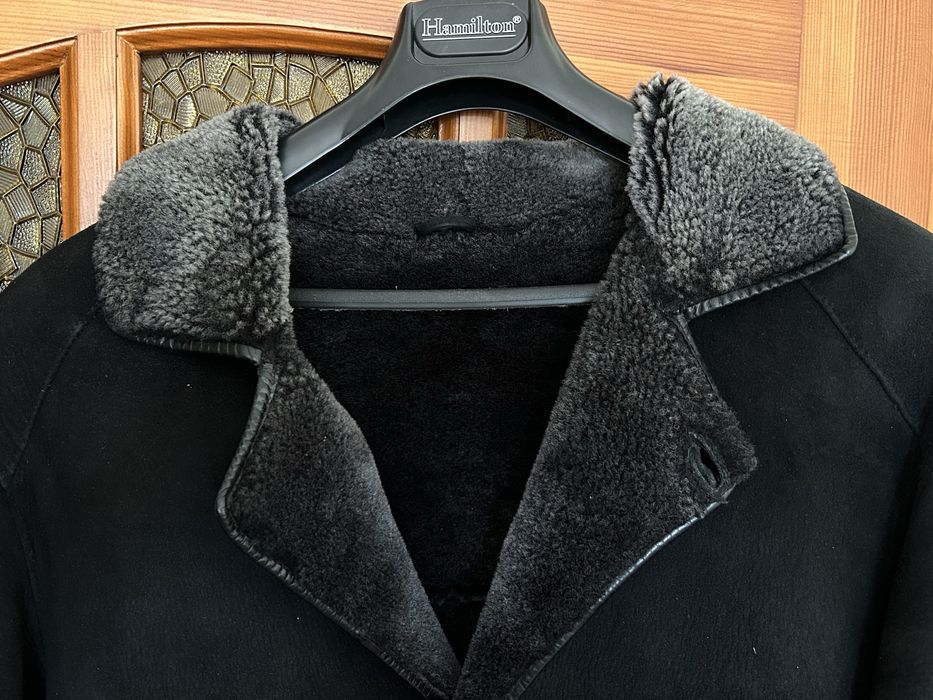 Дублянка натуральна чоловіча замша хутро ідеальний стан