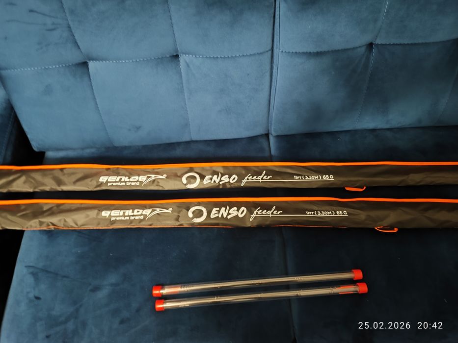 2 Wędki feederowe Genlog Oenso 11ft 330cm 65g + komplet szczytówek (4)