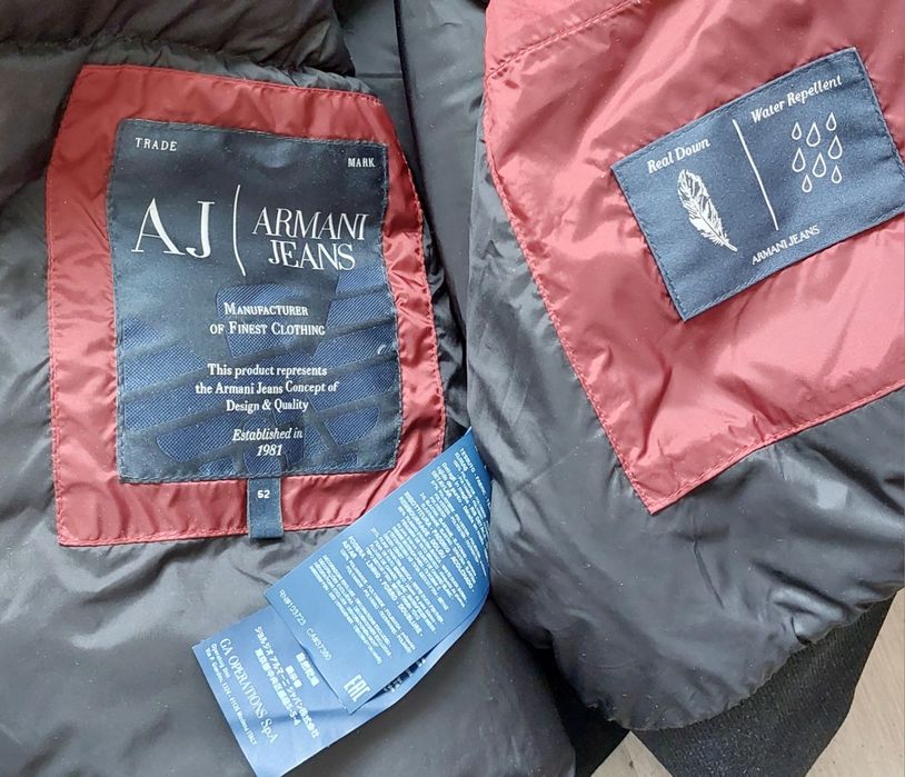 Armani Jeans nowa kurtka puchowa męska r. 52/L