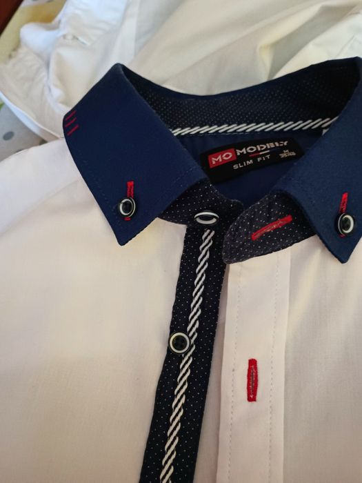 Koszula biała slim fit M   MODELY