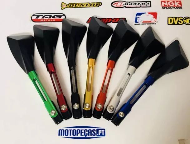 Espelho retrovisor pequeno suzuki gsxr gsx gsf bandit e outros modelos