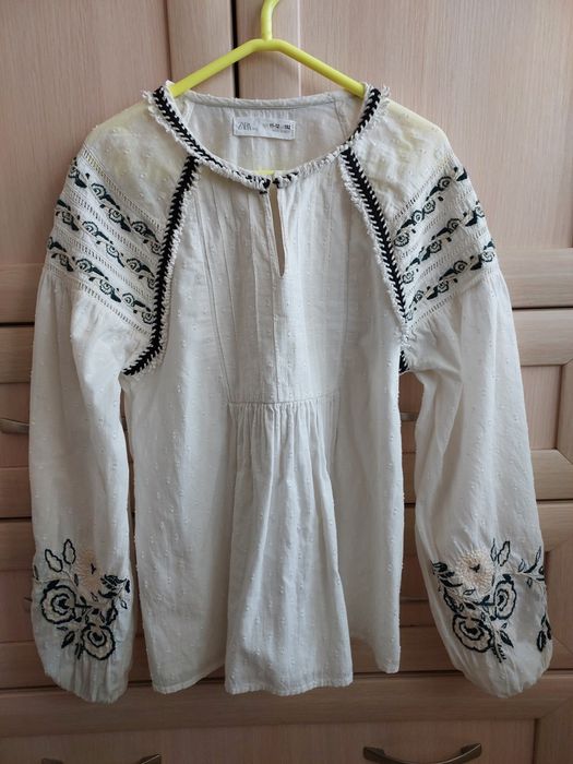 Ніжна вишита блуза Zara Kids 11–12 років (152 см)