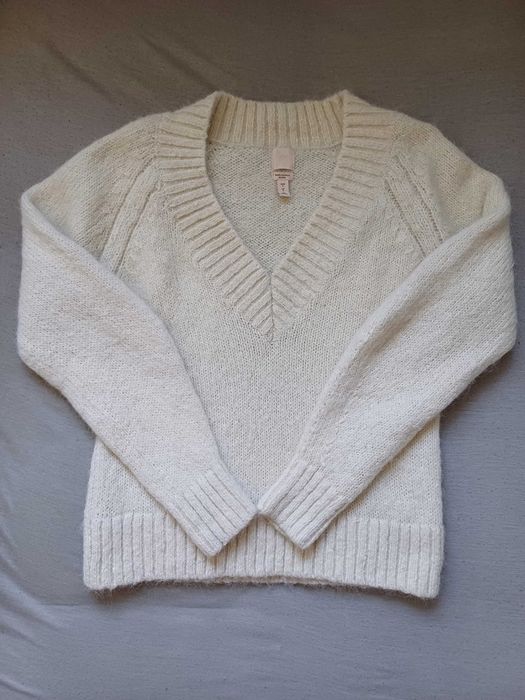 H&M gruby sweter wełna alpaka rozmiar M