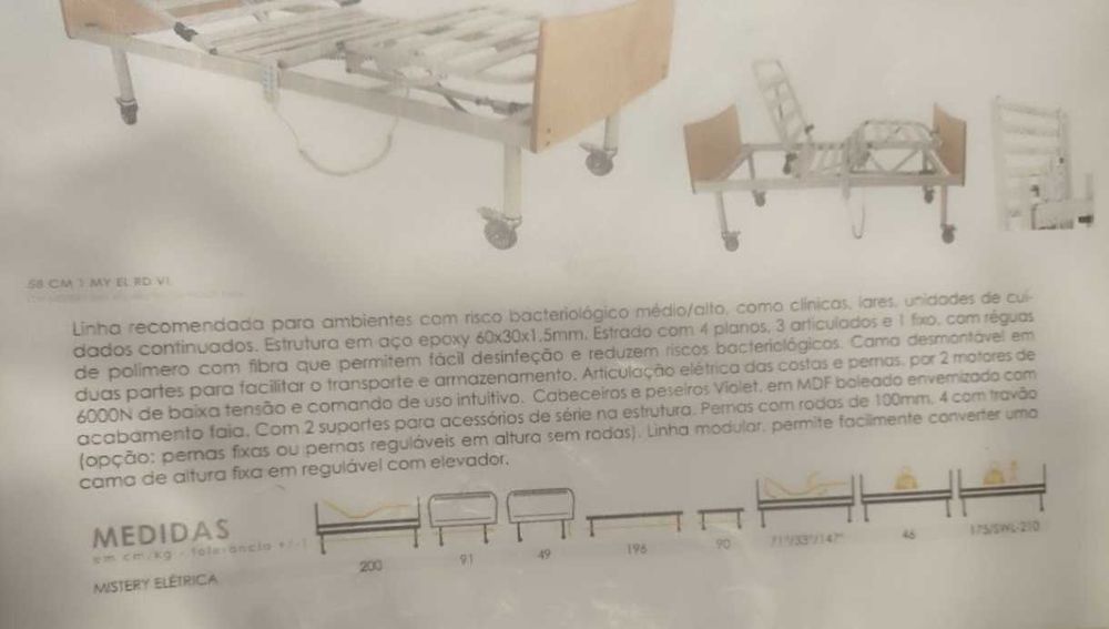 Cama Articulada Elétrica+ Colchão (Novo/Selado)