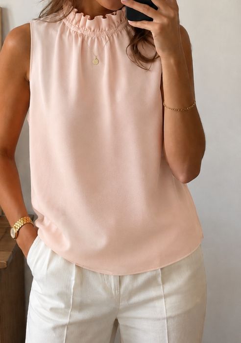 Blusa Rosa Salmão Clockhouse Tamanho 36
