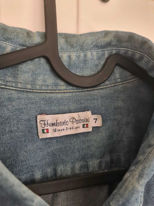 Camisa Ganga Italiana Humberto Pascuini L | Denim Shirt Manga Curta