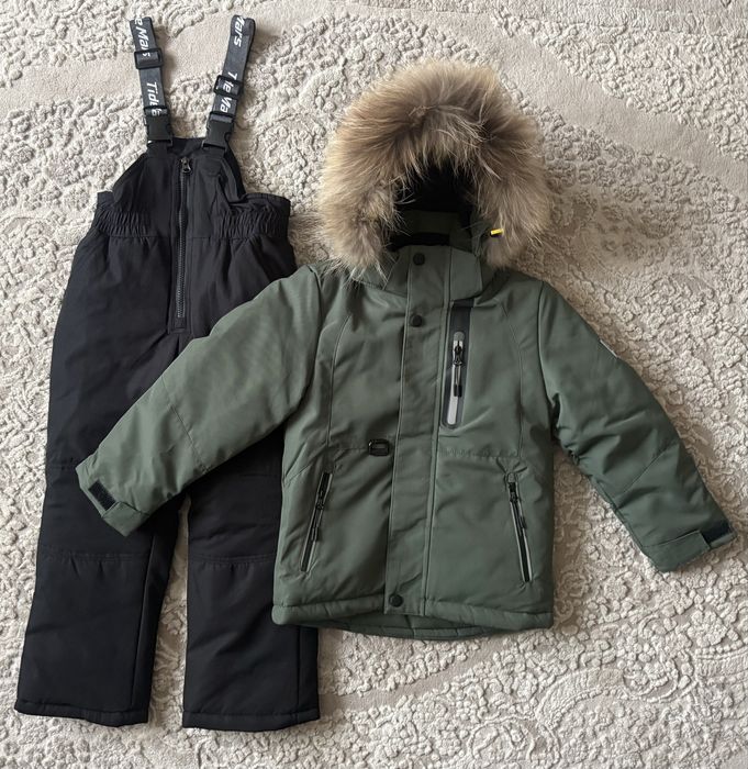 Дитячий зимовий мембранний термо комбінезон костюм на хлопчика 98-122