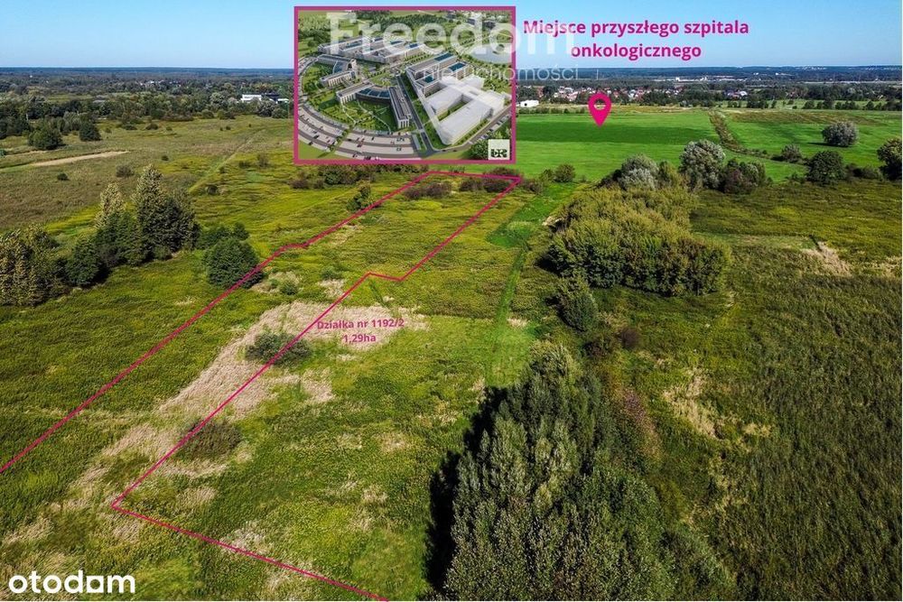 Działka inwestycyjna 1,29h w Świlczy obok szpitala - Widok 3