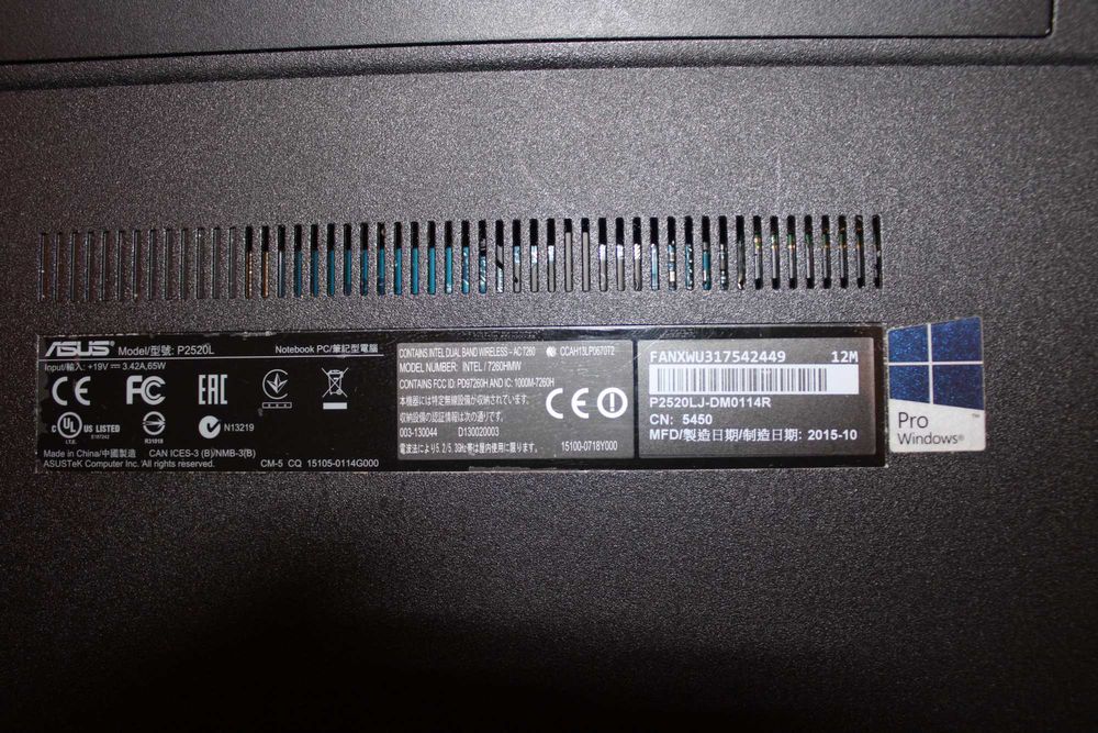 ASUSPRO i7 – Performance de Topo | 8GB RAM | SSD Samsung PRO | 15.6