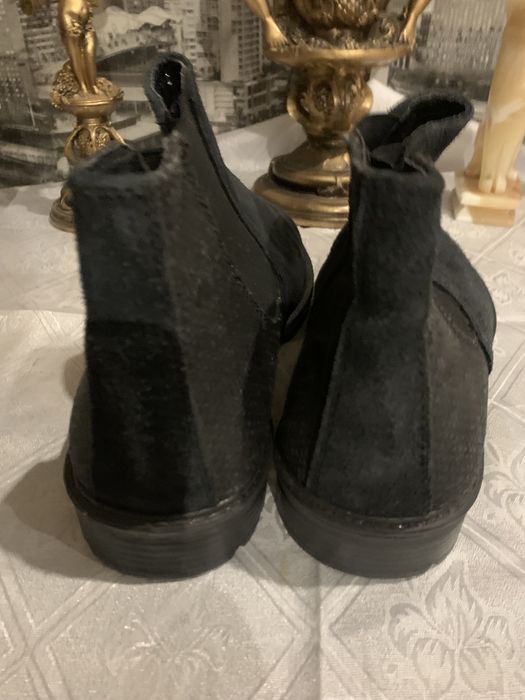 Челси ботинки кожаные утеплитель