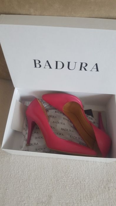 Buty Badura skóra różowa