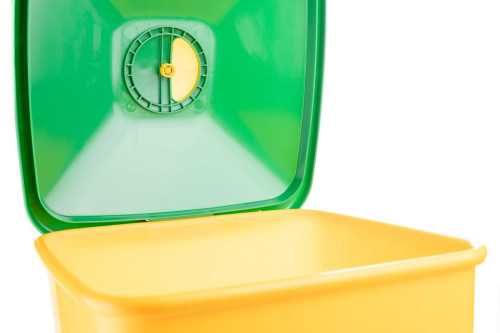 Karmidło automatyczne dla drobiu, duże, 30 l, zielono-żółte, Novital