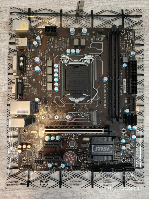 Zestaw MSI B250M PRO-VD IRDM DDR4 8GB Intel Pentium G4560 Chłodzenie