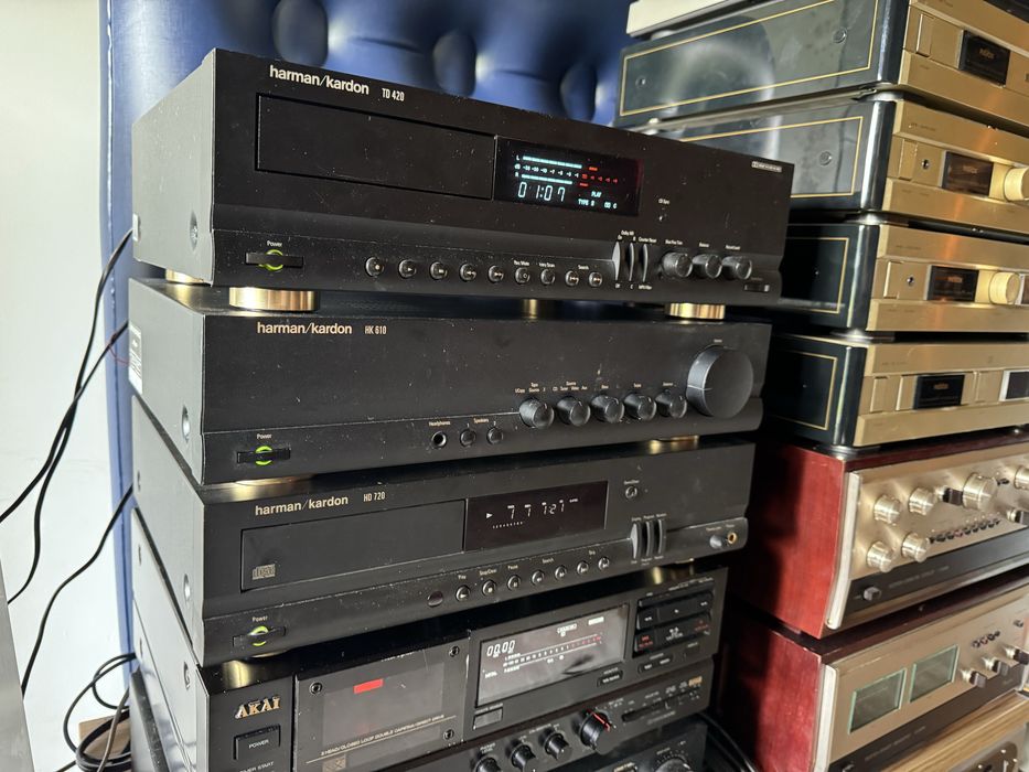 Harman/Kardon wieża stereo, jak nowa, super stan. Deck TD420, wzmacniacz HK610,cd HD720