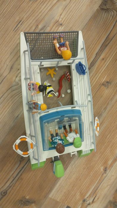 Playmobil zestaw katamaran z silnikiem