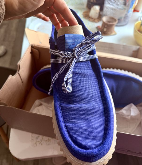 Оригінальні, літні, весінні чоловічі кеди / мокасини Clarks 44-45 розмір