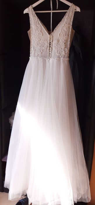 Suknia ślubna ivory + welon