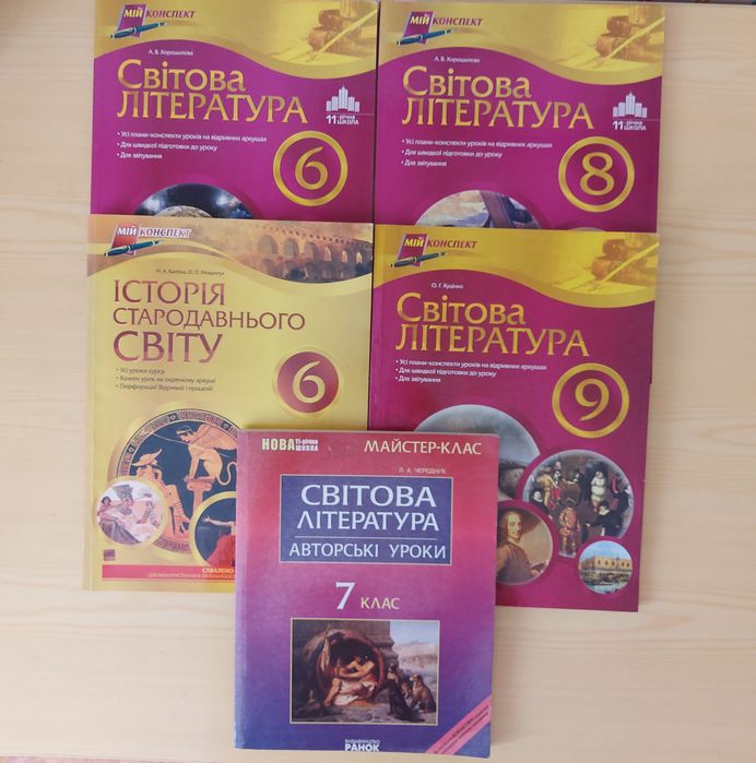 Комплект посібників Світова література та Історія  серiя Мій конспект