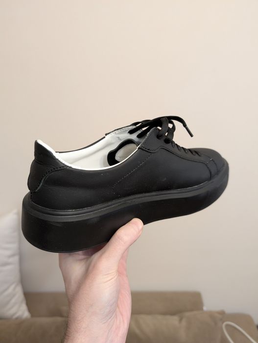 Кеди Kalenda чорні шкіряні 38 (25 см) можливий обмін