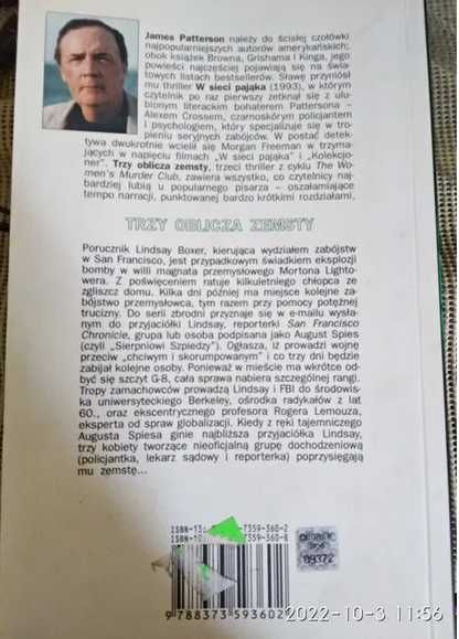 Trzy oblicza zemsty James Patterson